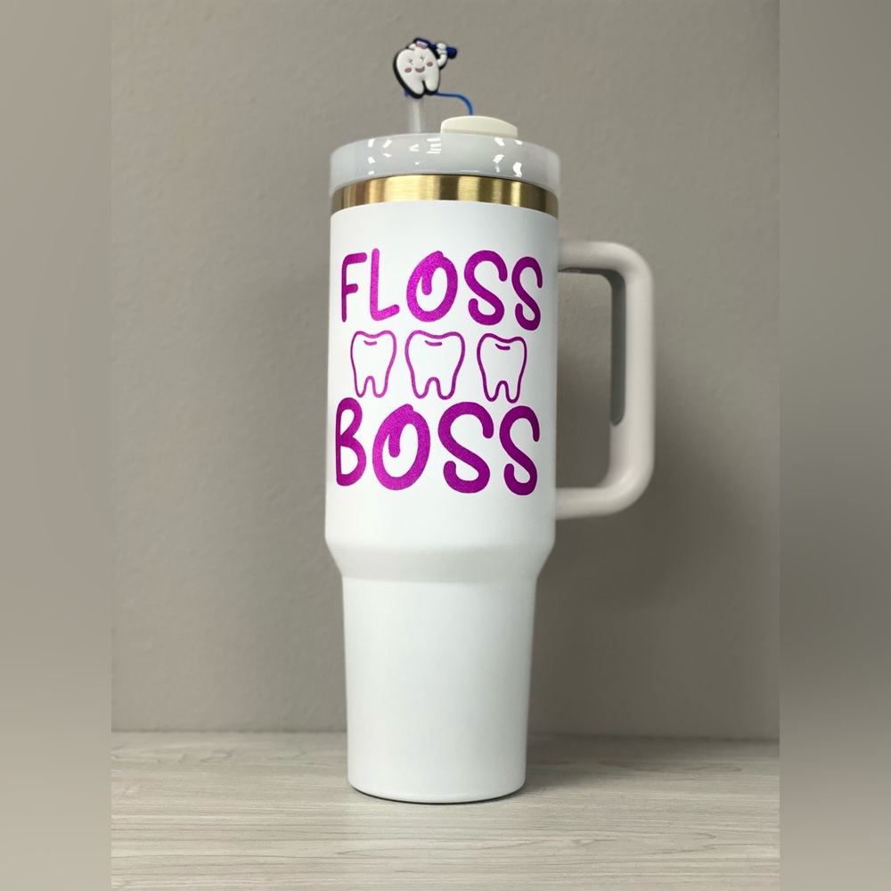 40 oz tumbler with handle